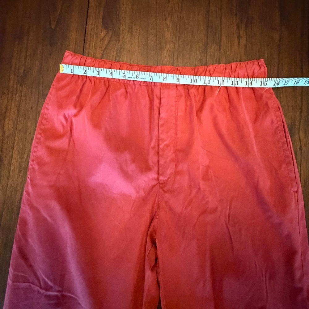 Weatherproof Performance Red Pants, Line Elastic waistband cuffs, Size Medium - Picture 15 of 15